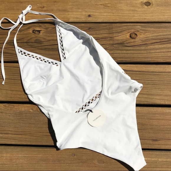 Tularosa X Revolve Ivory Lace One Piece Swim - Picture 8 of 8